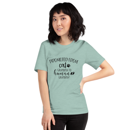 Promoted from Cat Grandma to Human Grandma T-Shirt - Tampa Home & Garden Store