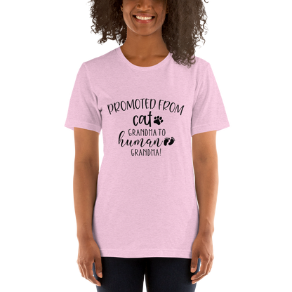 Promoted from Cat Grandma to Human Grandma T-Shirt - Tampa Home & Garden Store