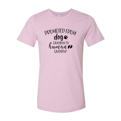Promoted from Dog Grandma to Human Grandma T-Shirt - Tampa Home & Garden Store