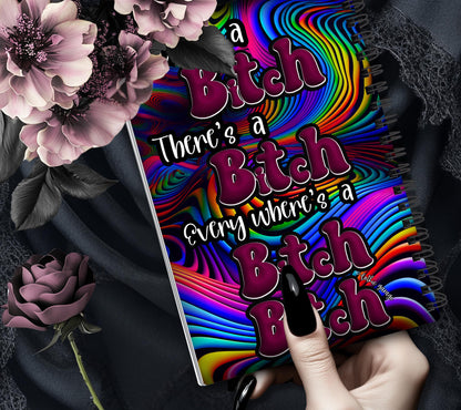 Psychedelic Sweary Rhythms Reusable Sticker Book, Adult Vibe Sticker Album, Perfect Gift to Personalize for Sticker Collectors - Tampa Home & Garden Store