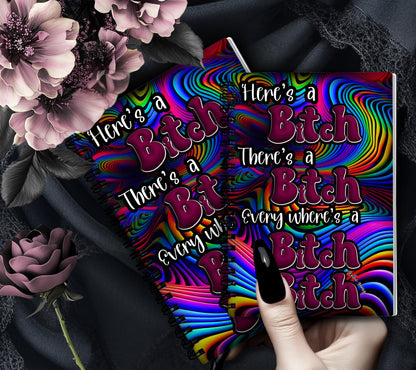 Psychedelic Sweary Rhythms Reusable Sticker Book, Adult Vibe Sticker Album, Perfect Gift to Personalize for Sticker Collectors - Tampa Home & Garden Store