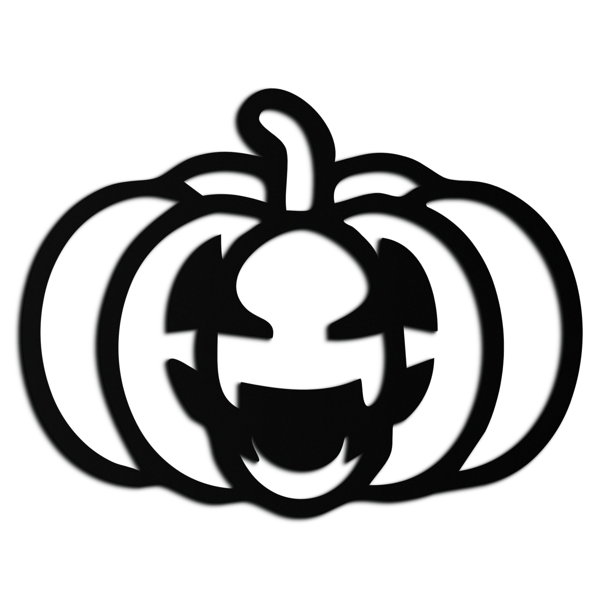 Pumpkin Halloween Metal Wall Art – Spooky Jack O'Lantern Black Decor- KAF500 - Tampa Home & Garden Store