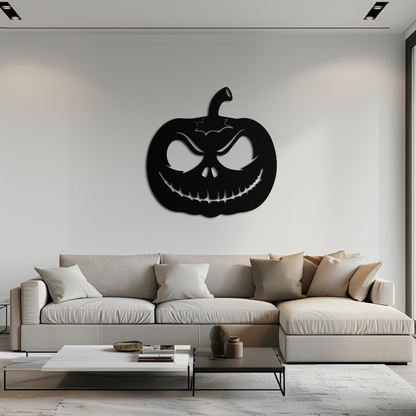 Pumpkin Metal Wall Art – Halloween Jack-O'-Lantern Decor- KAF282 - Tampa Home & Garden Store