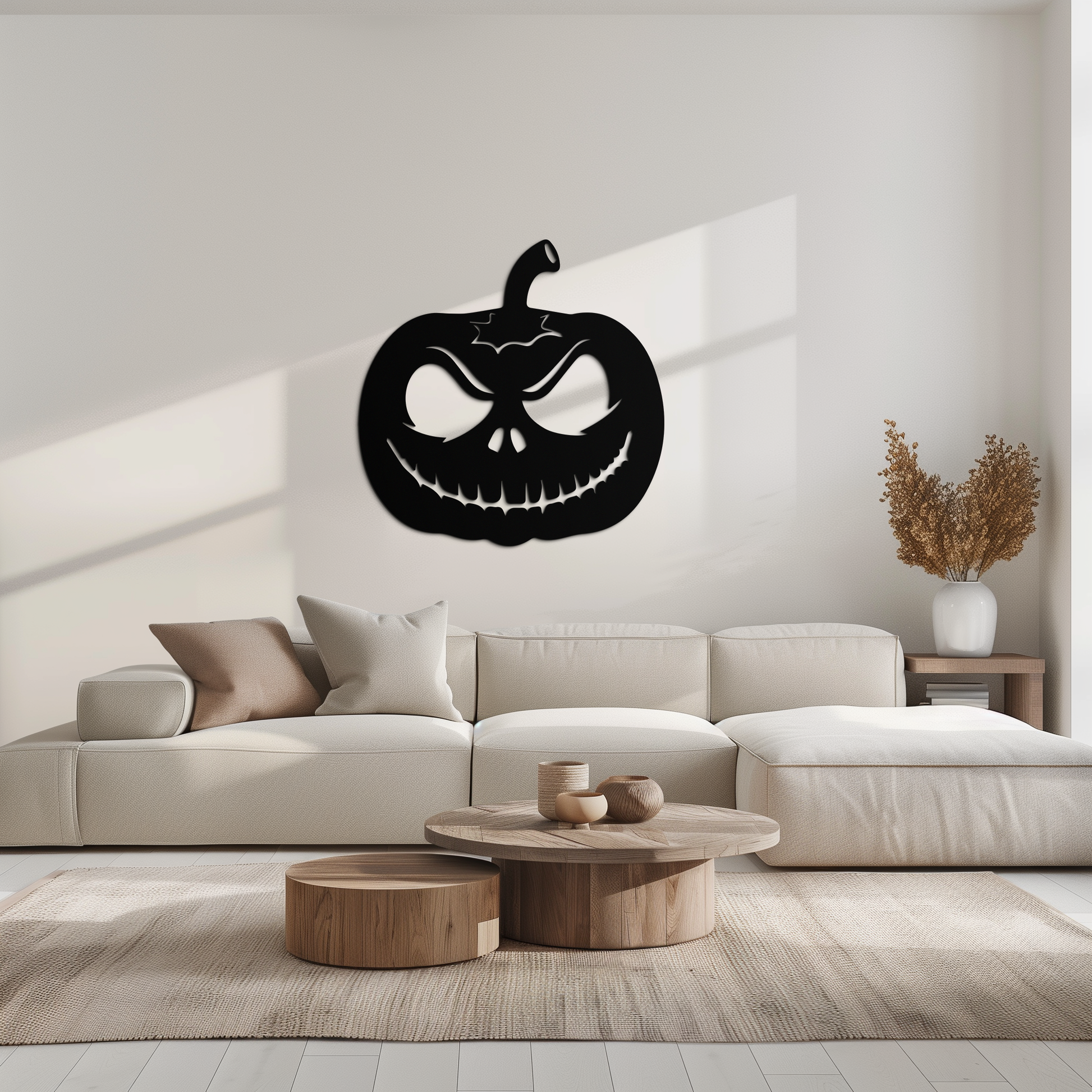 Pumpkin Metal Wall Art – Halloween Jack-O'-Lantern Decor- KAF282 - Tampa Home & Garden Store