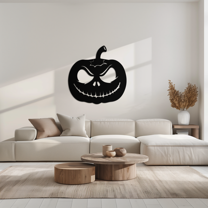 Pumpkin Metal Wall Art – Halloween Jack-O'-Lantern Decor- KAF282 - Tampa Home & Garden Store