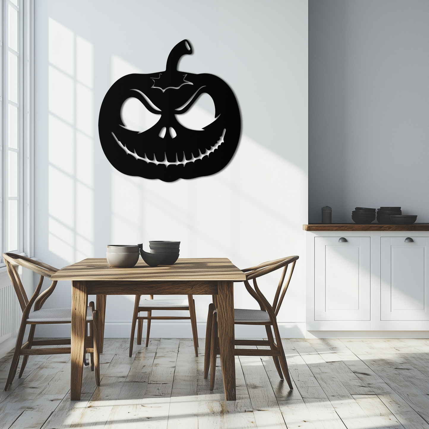 Pumpkin Metal Wall Art – Halloween Jack-O'-Lantern Decor- KAF282 - Tampa Home & Garden Store