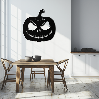 Pumpkin Metal Wall Art – Halloween Jack-O'-Lantern Decor- KAF282 - Tampa Home & Garden Store