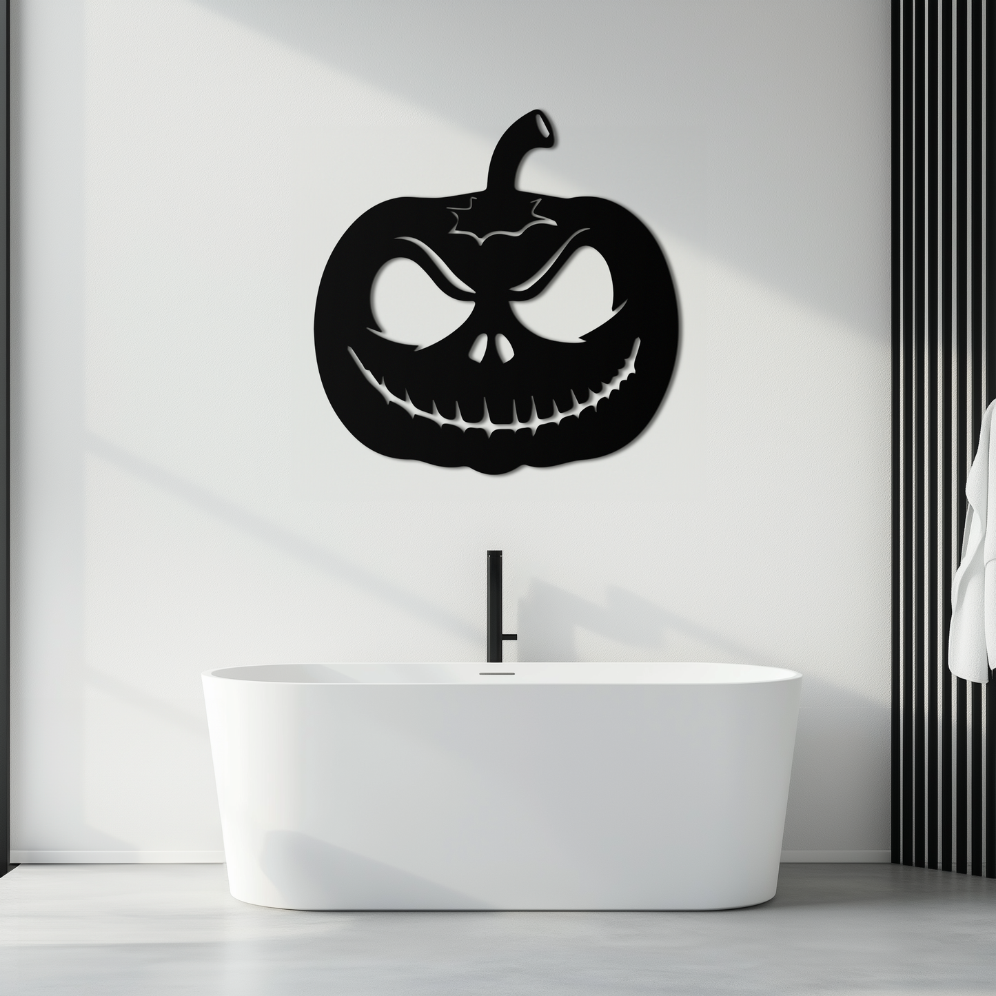 Pumpkin Metal Wall Art – Halloween Jack-O'-Lantern Decor- KAF282 - Tampa Home & Garden Store