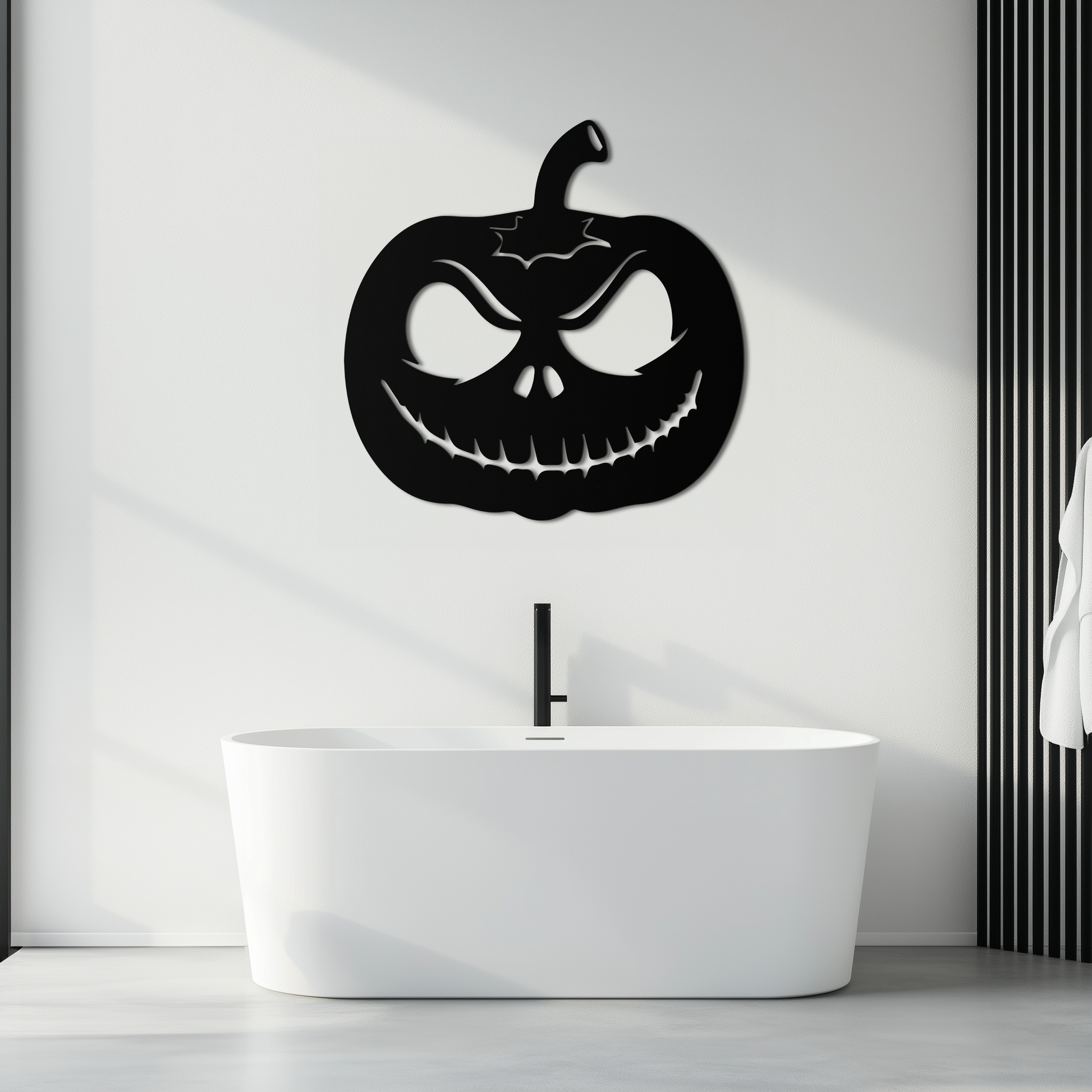 Pumpkin Metal Wall Art – Halloween Jack-O'-Lantern Decor- KAF282 - Tampa Home & Garden Store