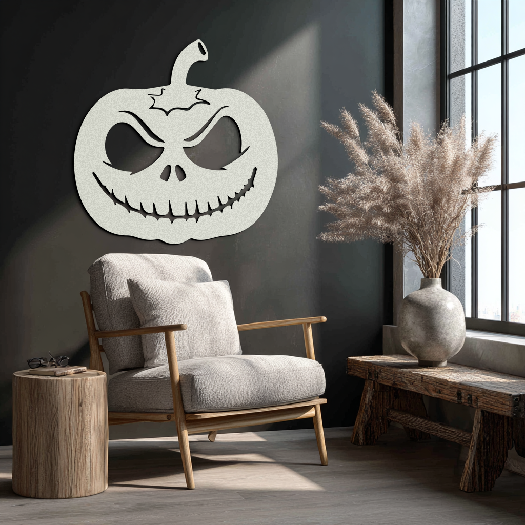 Pumpkin Metal Wall Art – Halloween Jack-O'-Lantern Decor- KAF282 - Tampa Home & Garden Store