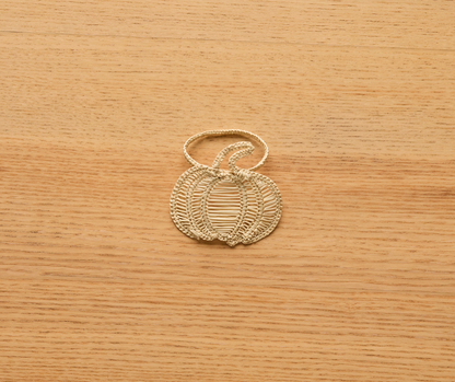 Pumpkin Napkin Ring – Handmade Halloween Table Decor – Black Woven Boho Napkin Holder – Spooky Fall Party Accent – Hostess Gift Idea - Tampa Home & Garden Store