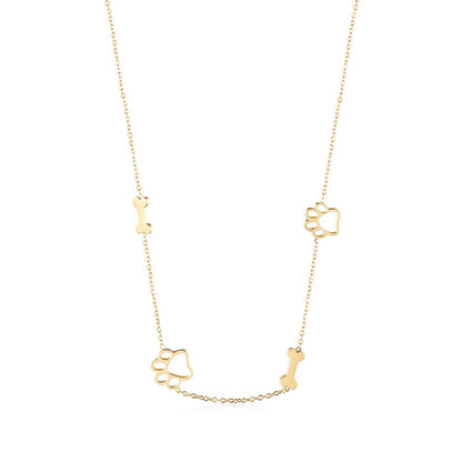 Puppy Paw and Bone Necklace - Tampa Home & Garden Store