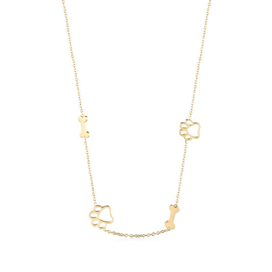 Puppy Paw and Bone Necklace - Tampa Home & Garden Store