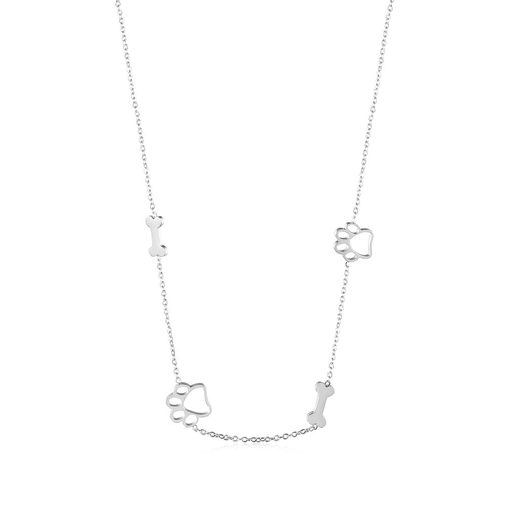 Puppy Paw and Bone Necklace - Tampa Home & Garden Store