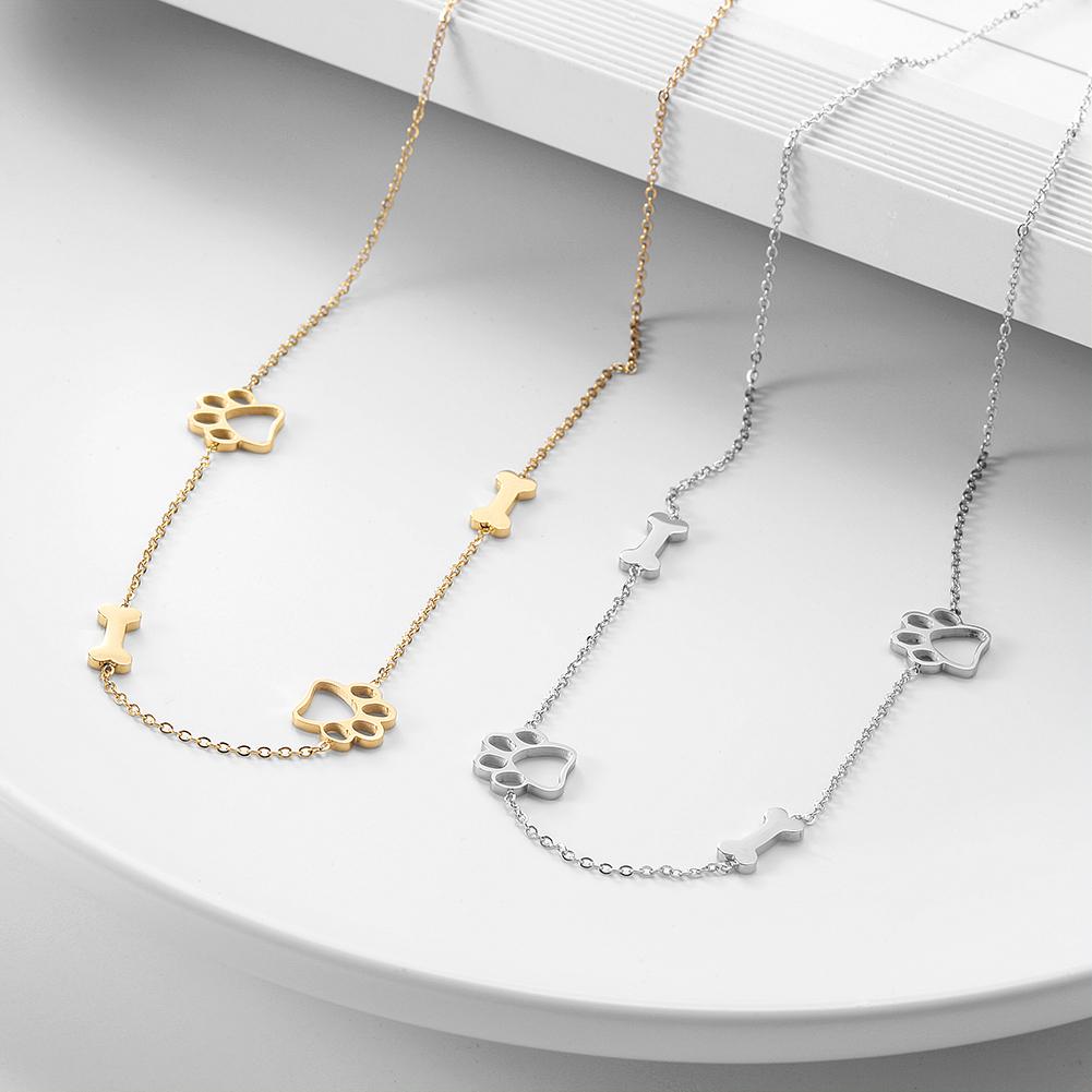 Puppy Paw and Bone Necklace - Tampa Home & Garden Store