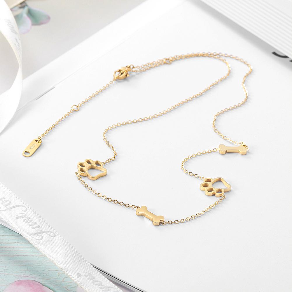 Puppy Paw and Bone Necklace - Tampa Home & Garden Store