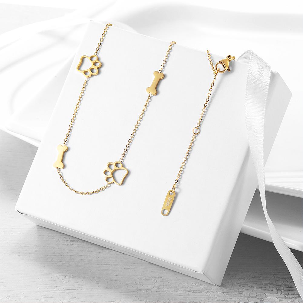 Puppy Paw and Bone Necklace - Tampa Home & Garden Store