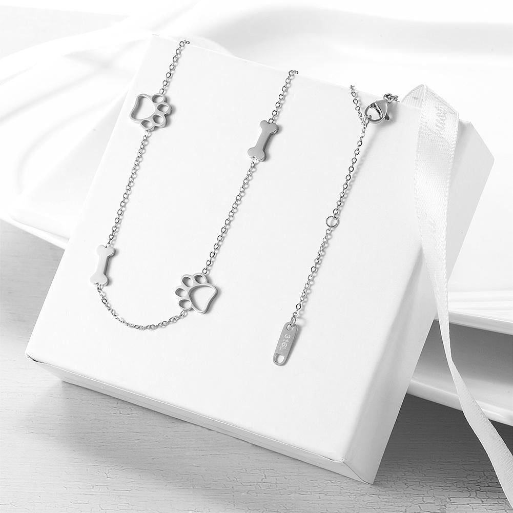 Puppy Paw and Bone Necklace - Tampa Home & Garden Store