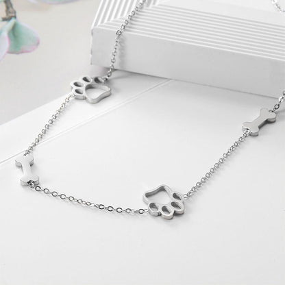 Puppy Paw and Bone Necklace - Tampa Home & Garden Store