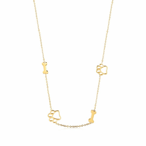 Puppy Paw and Bone Necklace - Tampa Home & Garden Store