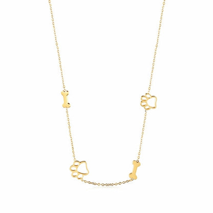 Puppy Paw and Bone Necklace - Tampa Home & Garden Store