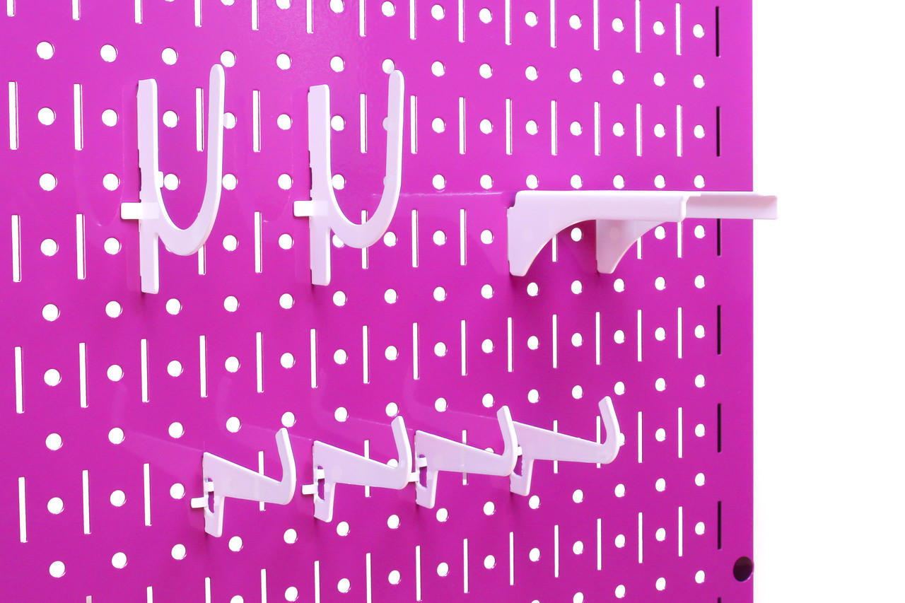Metal Pegboard Tool Storage Wall Pack of Two