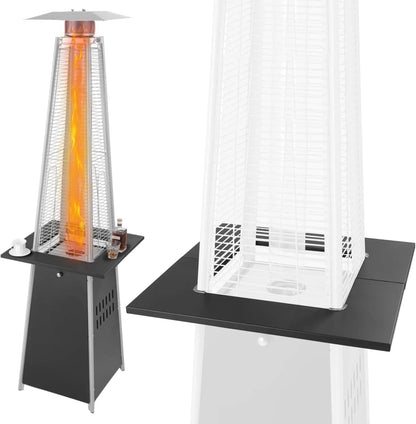 Pyramid Flame Patio Heater Accessory Table Black with metal mesh guard Fire Sense on Tampa Home & Garden Store