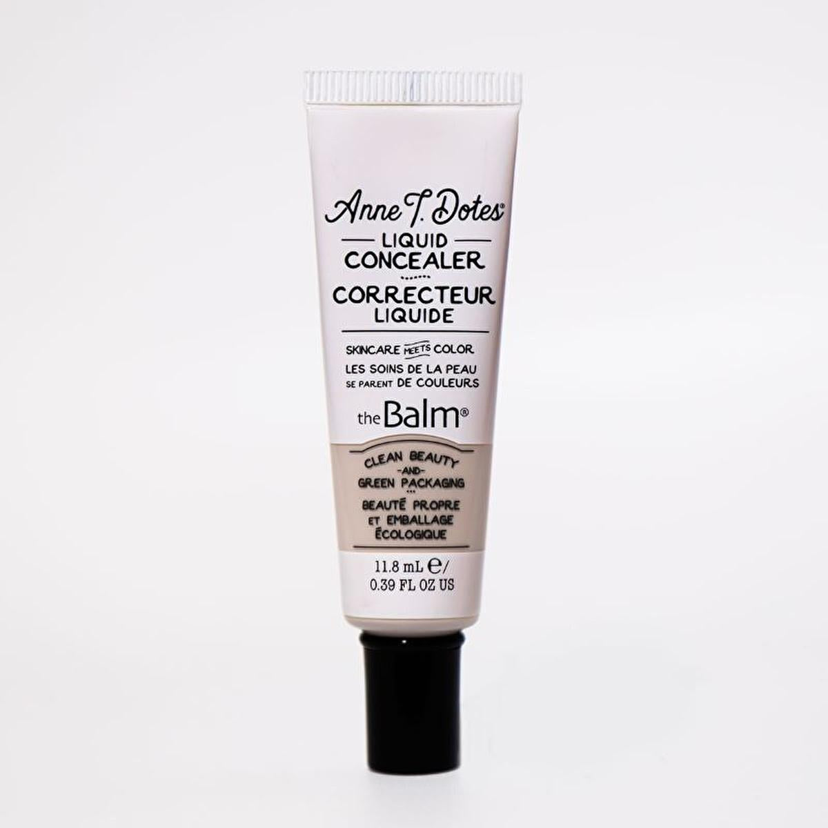 theBalm Liquid Concealer Anne T. Dotes hydrating under-eye concealer tube beige with cap on Tampa Home & Garden Store