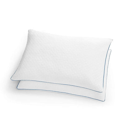 Juego de 2 almohadas de espuma viscoelástica tamaño queen con funda extraíble lavable a máquina