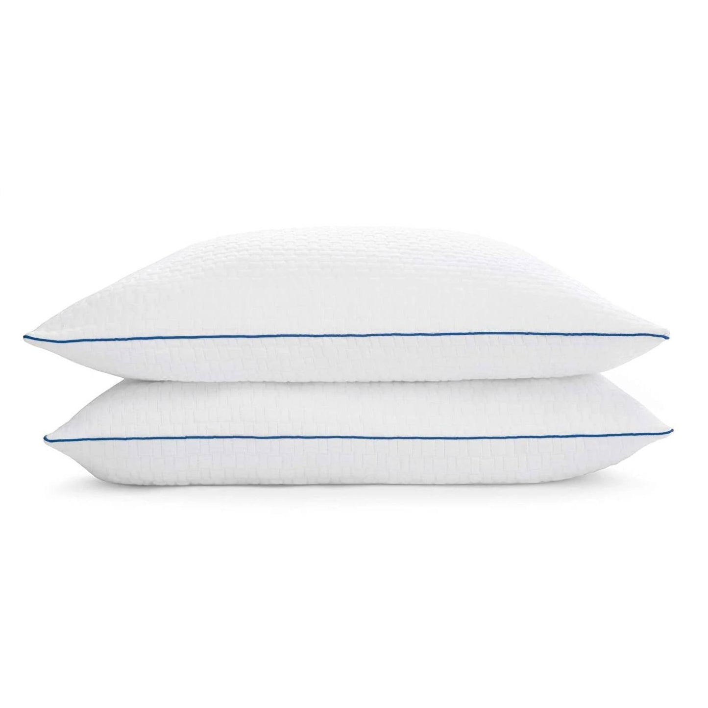 Juego de 2 almohadas de espuma viscoelástica tamaño queen con funda extraíble lavable a máquina