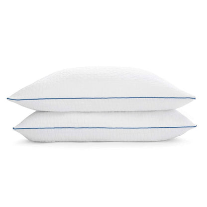Juego de 2 almohadas de espuma viscoelástica tamaño queen con funda extraíble lavable a máquina