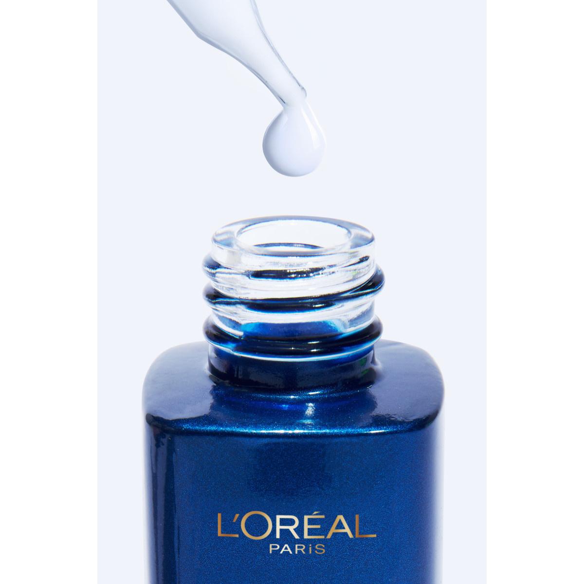 L’Oréal Paris Revitalift anti-aging face serum in blue glass bottle with dropper on Tampa Home & Garden Store