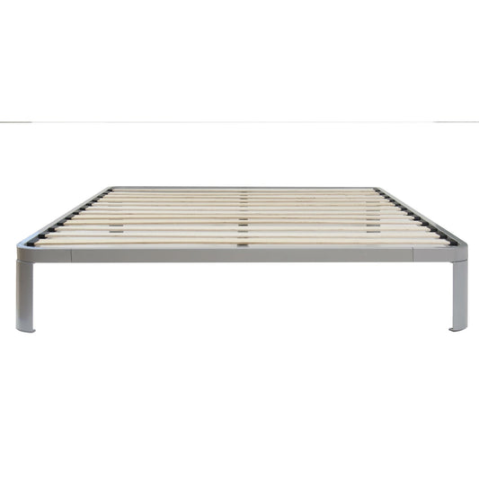 Queen size Luna Metal Platform Bed Frame with Wood Slats - Tampa Home & Garden Store