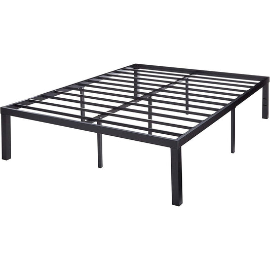 Queen size Modern 16-inch Heavy Steel Metal Platform Bed Frame - Tampa Home & Garden Store