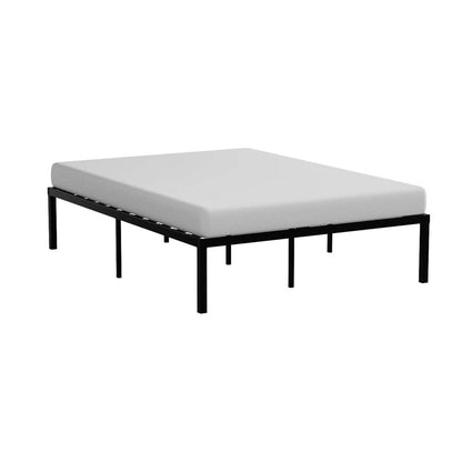 Base de cama moderna tamaño Queen de metal de acero resistente de 16 pulgadas