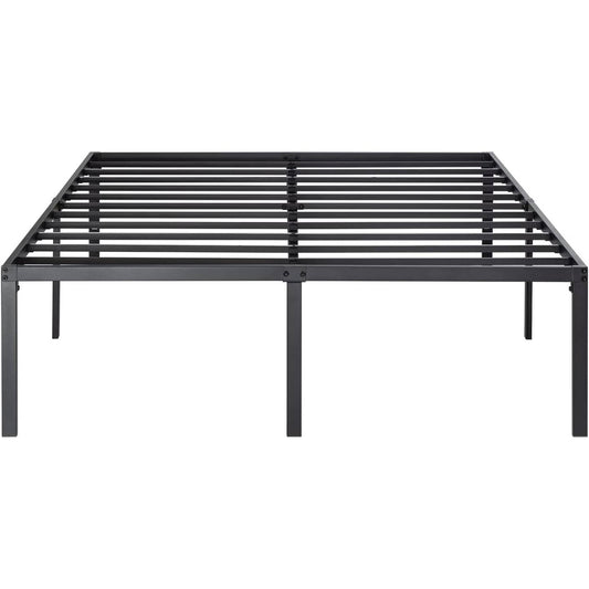 Queen 18-inch Metal Platform Bed Frame with Under-Bed Storage Space - Tampa Home & Garden Store