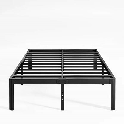 Base de cama de metal resistente Queen con patas de borde redondeado - 2,000 lb. de peso máximo