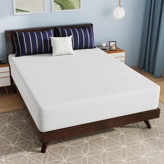 Queen size 12-inch Charcoal Infused Memory Foam Mattress with Removable Cover - Tampa Home & Garden Store