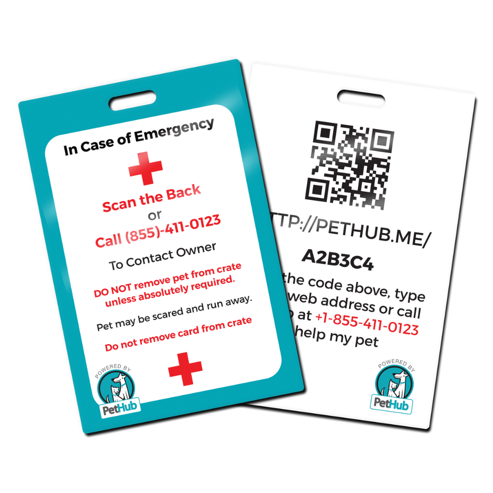 QR Pet Identification: Travel Crate Card - Tampa Home & Garden Store