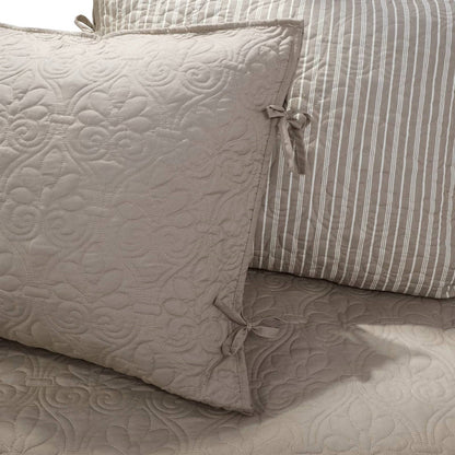 Juego de 6 piezas de funda acolchada reversible de color caqui para sofá cama Country Cottage