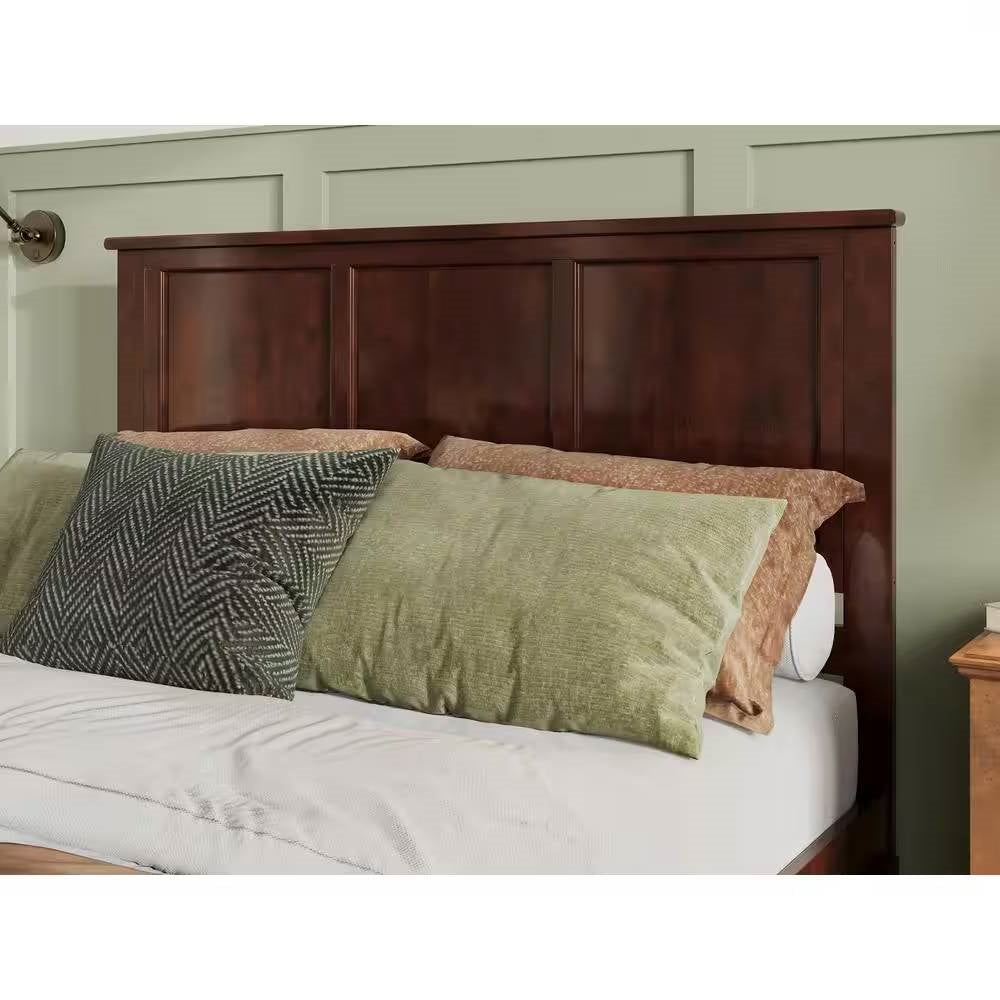 Queen Size Walnut Wood Finish Headboard for Bed