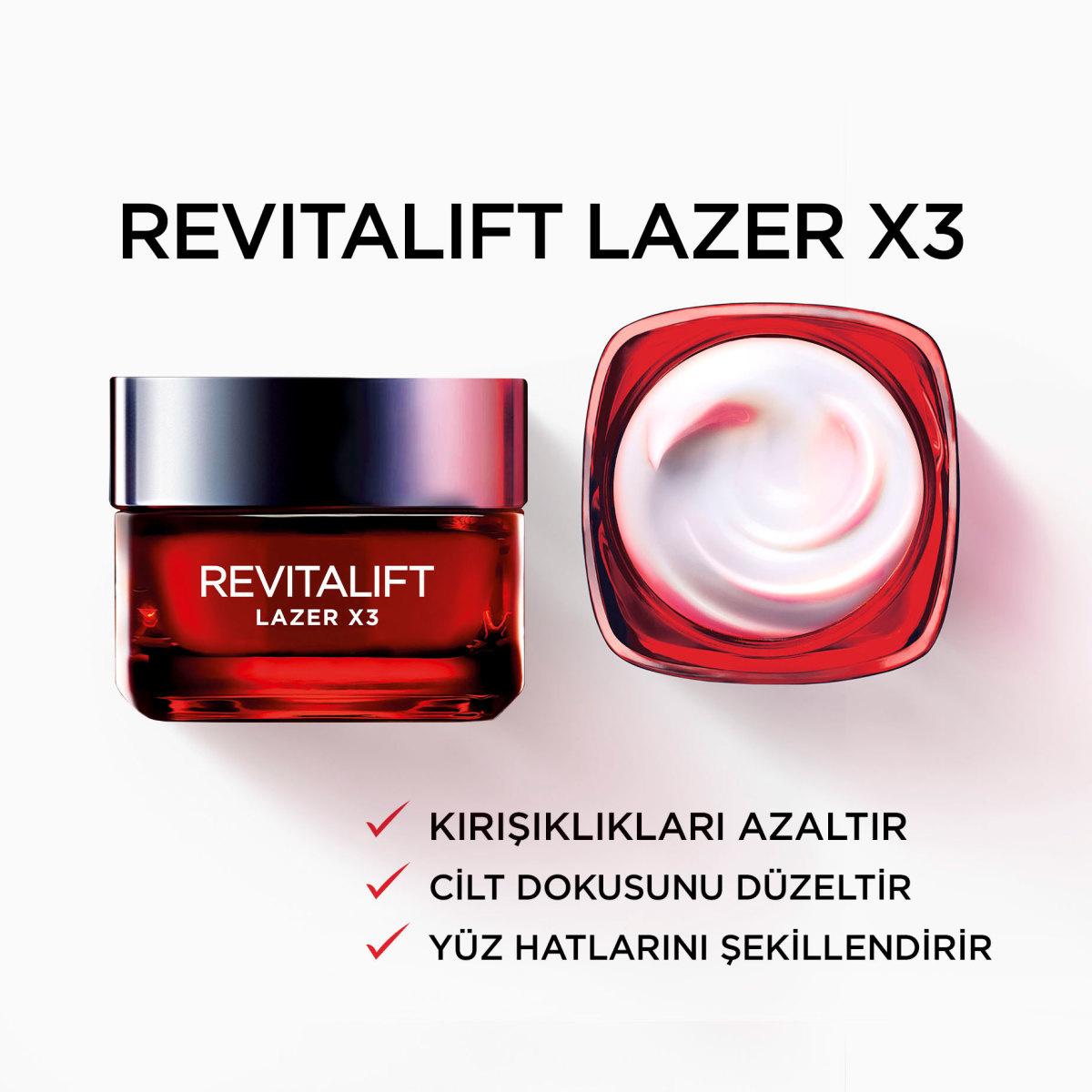 Loreal Paris Revitalift Lazer X3 anti-aging day cream red jar 1.69 oz on Tampa Home & Garden Store