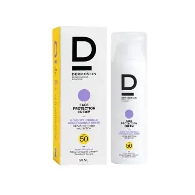Dermoskin Face Protection Cream SPF50 sunscreen 50ml bottle with white box Beauty Care Bag on Tampa Home & Garden Store