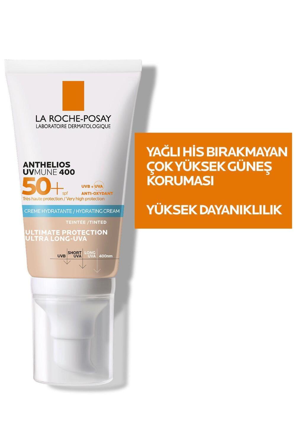 La Roche-Posay Anthelios UVmune 400 tinted sunscreen SPF 50+ hydrating cream in pump bottle on Tampa Home & Garden Store