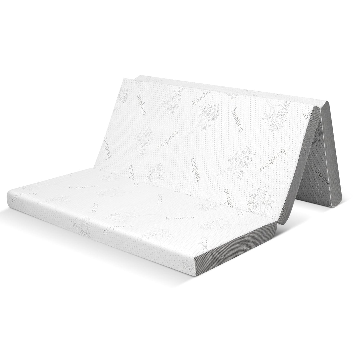 Colchón de espuma viscoelástica con gel frío, plegable en tres partes, de 4 pulgadas - Twin XL