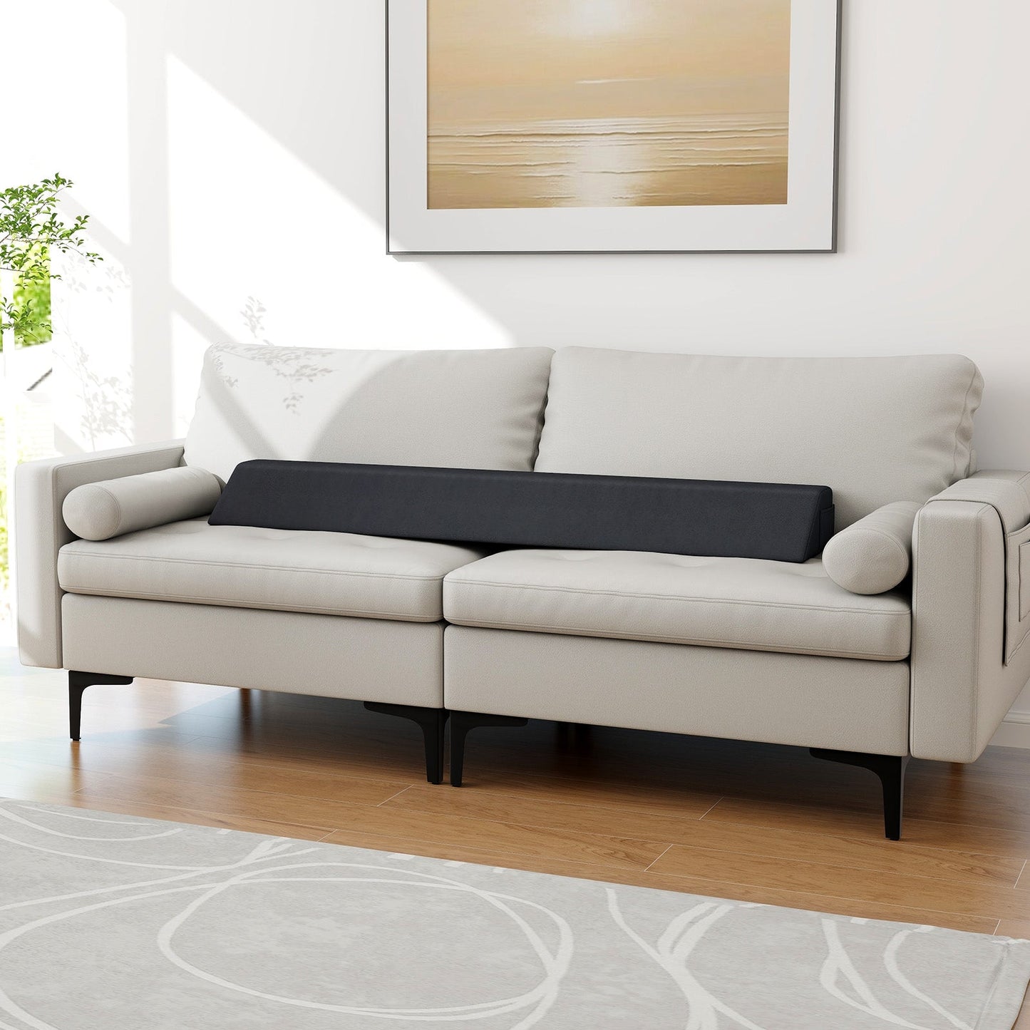 Almohada de cuña para cama con bolsa de almacenamiento - Tamaño completo