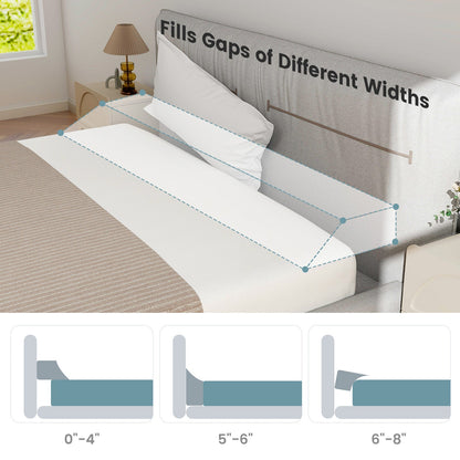 Almohada de cuña para cama con bolsa de almacenamiento - Tamaño completo