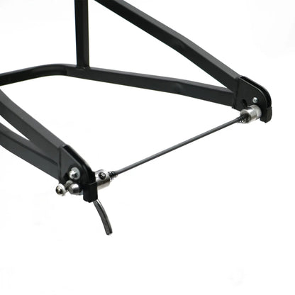 Electric bike 190mm hub quick-release skewer on black frame with end lever by EUNORAU on Tampa Home & Garden Store