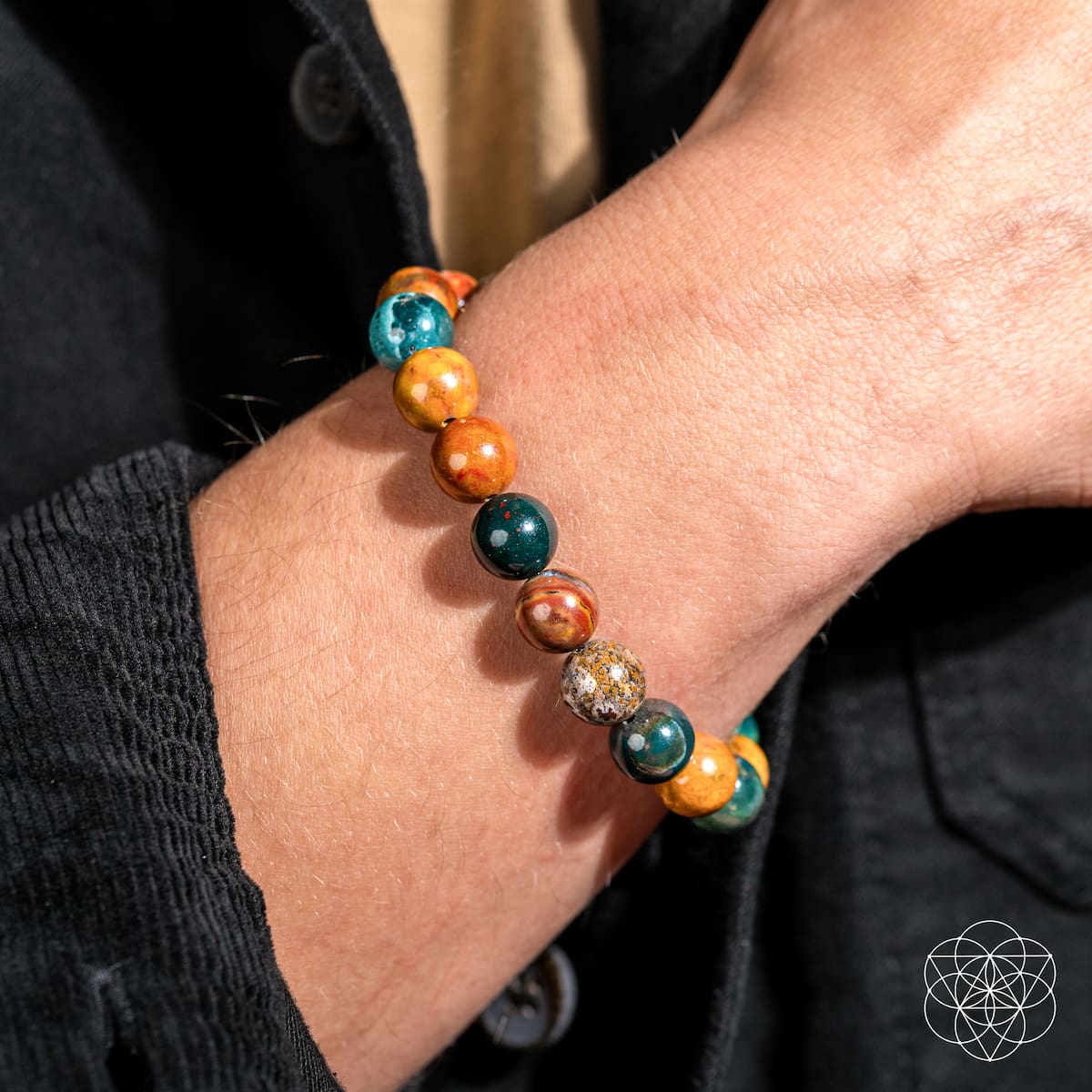 Quiet My Mind – Ocean Jasper Bracelet - Tampa Home & Garden Store