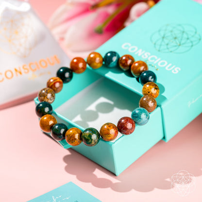 Quiet My Mind – Ocean Jasper Bracelet - Tampa Home & Garden Store